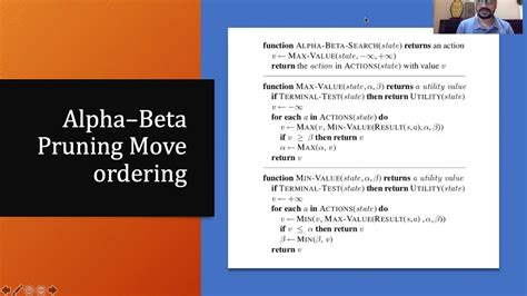 Alphabeta Pruning Algorithm Adversarial Search Youtube