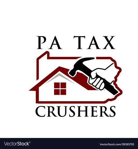 Home And Real Estate Tax Logo Designs Simple Vector Image