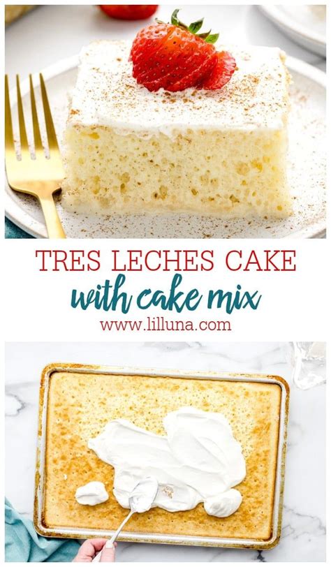 Tres Leches Cake With Cake Mix Three Milk Cake In Tres Leches