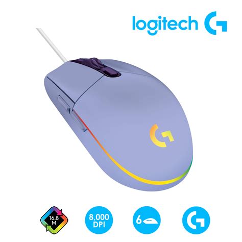 Ripley Mouse Gaming Logitech G G Lightsync Rgb Dpi Botones Lila