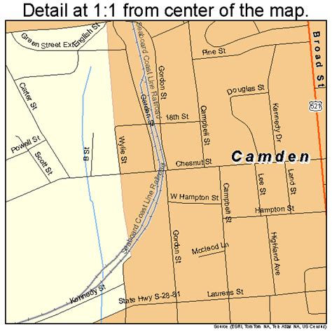 Camden South Carolina Map