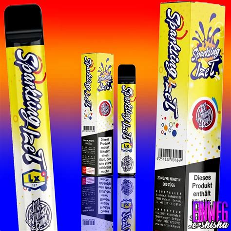 Sparkling Ize T E Shisha Z Ge Nikotin Mg Einweg E