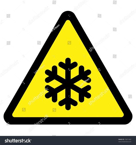 Cold Warning Sign Stock Photo 75871492 : Shutterstock