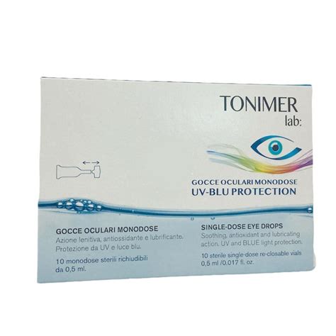 Tonimer Lab Gocce Oculari Monodose UV BLU Protection 10 Flaconcini