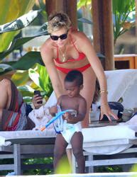 Charlize Theron Wearing Bikini In Hawaii 08 09 13 LQ Adds