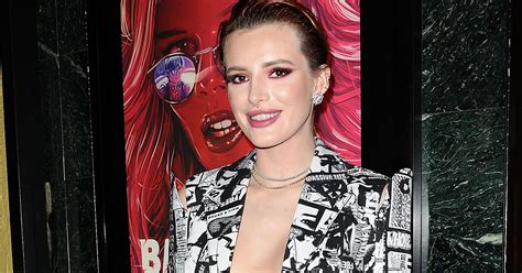 Bella Thorne Wore A Suit Covered In Porn To The Babysitter Premiere Glamour