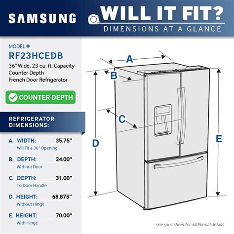 Cabinet Depth Refrigerator Measurements | Bruin Blog