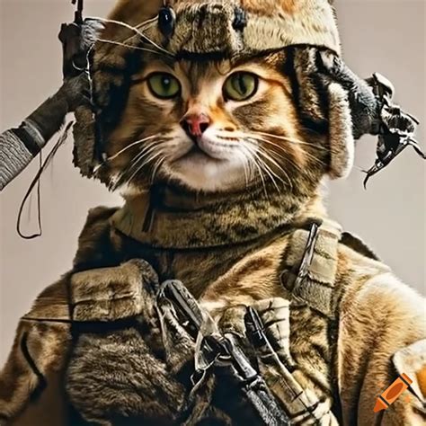 Cats Dressed In Military Uniforms On Craiyon