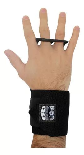 Grip Munhequeira Para Cross Funcional Pull Up Cor Preto Tamanho G