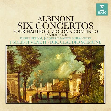 Albinoni Concertos Pour Hautbois Violon Et Continuo Op Nos