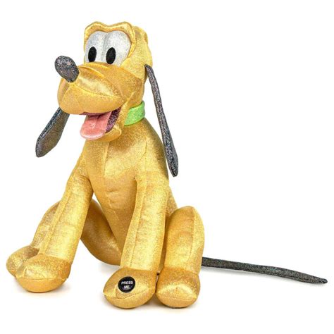 Disney 100th Anniversary Pluto Glitter Plush Toy 28cm