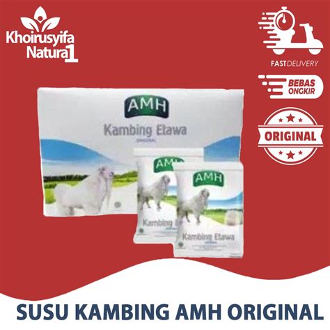 Jual Susu Kambing Etawa Amh Original Rasa Vanilla Per Box Isi Sachet