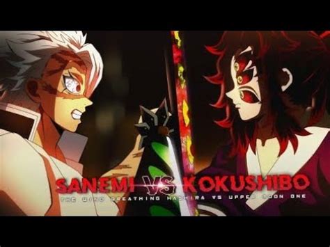 Kokushibo Vs Sanemi Shinazugawa Full Fight Youtube