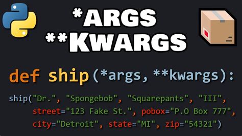 Python ARGS KWARGS Are Awesome YouTube