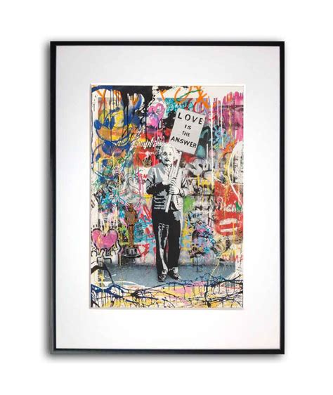 Plakat na ścianę Banksy Love is the answer graffiti Rozmiar 30x40cm