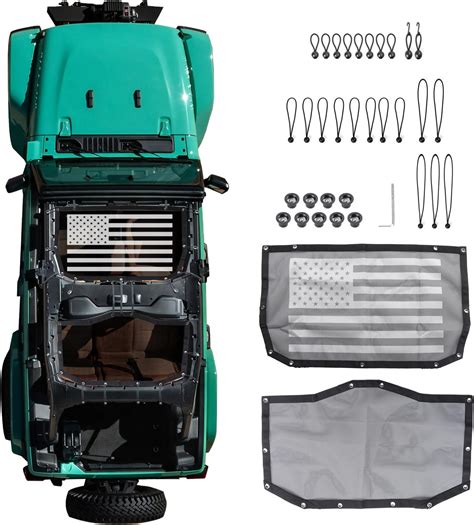 Amazon Sunshade Compatible With Jeep Wrangler JKU 4 Door 2007 2017 Mesh Sun Shade Bikini