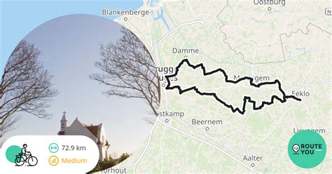 Eeklo Brugge Recreatieve Fietsroute RouteYou