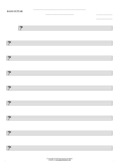 Blank Sheet Music