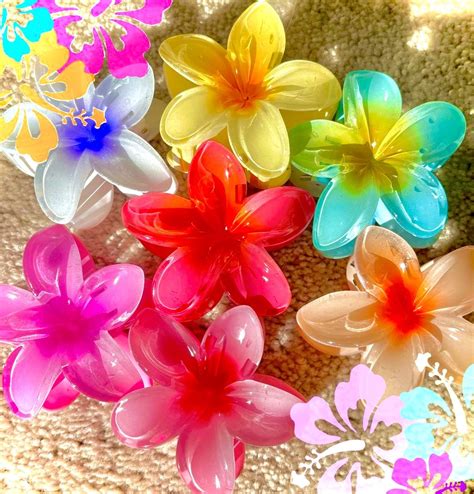 Hibiscus Hair Clip Plumeria Hair Clip Lotus Hairclip Hawaiian Hair Accessories Aloha Coconut