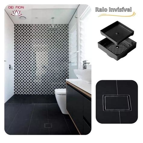 Ralo Oculto X Invis Vel Zero Sifonado Piso Porcelanato Ralo