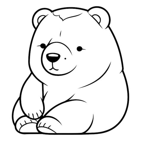 Premium Vector Polar Bear Vector Illustration Of A Cartoon Polar Bear