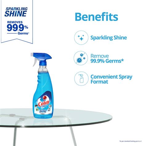 Buy Colin Glass Cleaner Pump 2x More Shine With Shine Boosters 500ml Online And Get Upto 60 Off