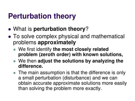 Ppt Lecture 14 Time Independent Perturbation Theory Powerpoint