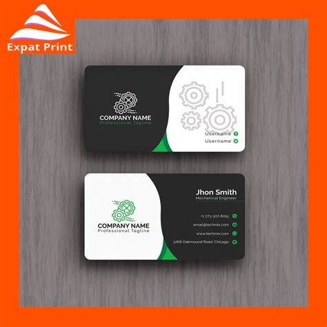 Laminated Business Cards (Matte Finish) - Expat Print