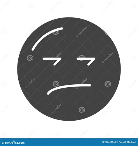 Unamused Face Icon Vector Image Stock Illustration Illustration Of