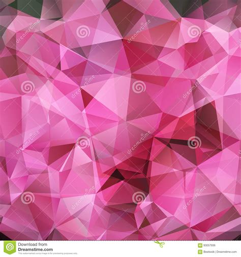 Abstract Pink Triangles Background Stock Vector Illustration Of Light