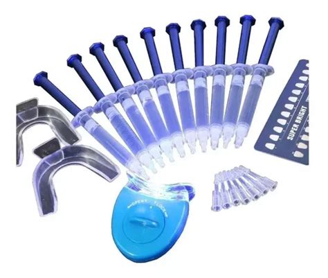 Kit Clareamento Dental 10 Seringa Led Original Moldeiras