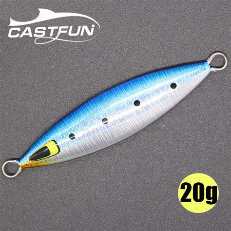 CASTFUN Slow Jig 20g Jigging Lure Lead Fish Slow Pitch Jig Metal Jigs