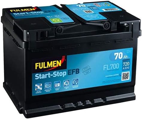 Fulmen Flashes Battery V Start Stop Efb Ah A Amazon Co Uk