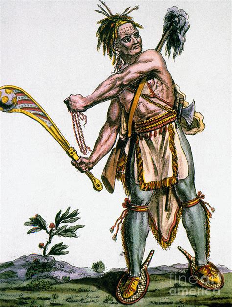 Iroquois Warrior Photograph by Granger