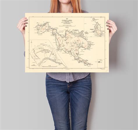 St Kilda Map Map of St Kilda or Hirta and Adjacent Islands - Etsy