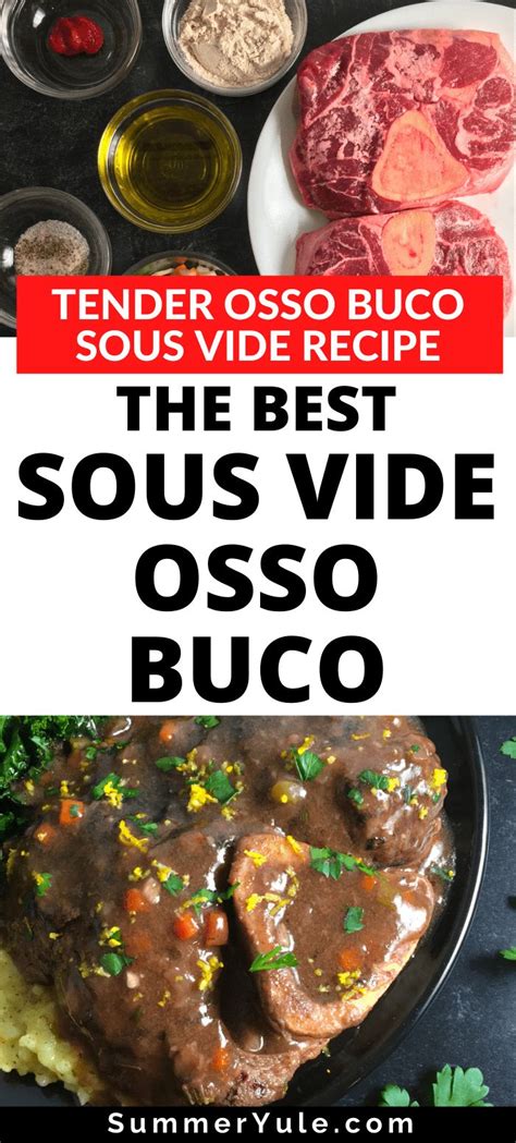 Sous Vide Osso Buco Recipe (Beef Shank) | Sous vide recipes, Cooking, Sous vide cooking