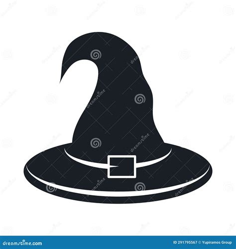 Witch hat silhouette stock illustration. Illustration of design - 291795567