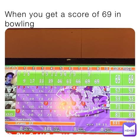 When You Get A Score Of 69 In Bowling Hitlerahhh Memes