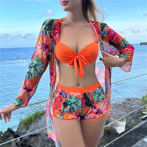 Traje De Bao Bikini Tres Piezas Sexy Mujer U Meses Sin Inter S