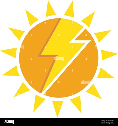 Solar Energy Logo Vector Icon Illustration Design Stock Vector Image