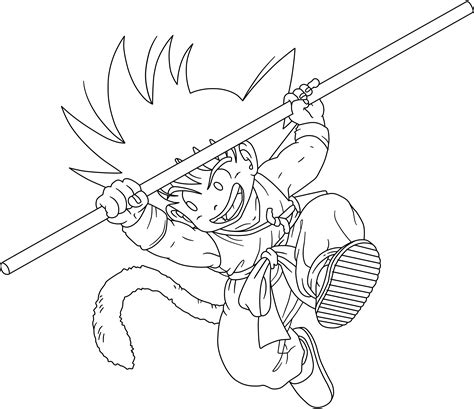 Dragon Ball Kid Goku 12 Lineart By Superjmanplay2 On Deviantart