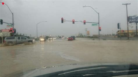 Pahrump Flooding Temporarily Closes Highway 160