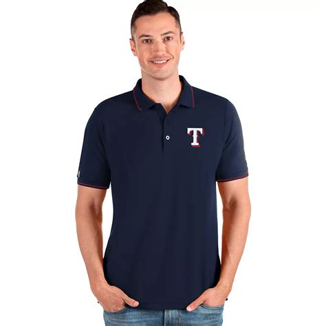 Antigua Mens Texas Rangers Affluent Polo Academy