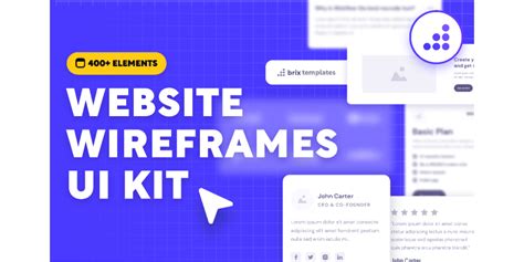 Website Wireframes Ui Kit Brix Templates Community Figma