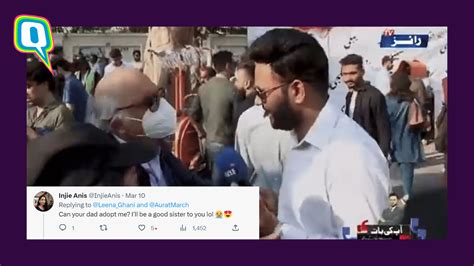 Viral Pakistani Dad Schools Reporter At Aurat March Netizens Laud Him