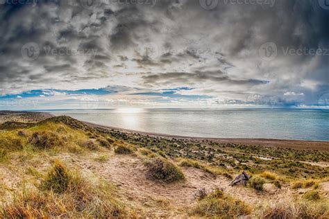 patagonia coast landscape in valdes peninsula 17233696 Stock Photo at ...