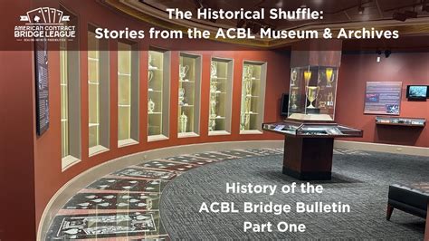 History Of The ACBL Bridge Bulletin Part One With Paul Linxwiler YouTube