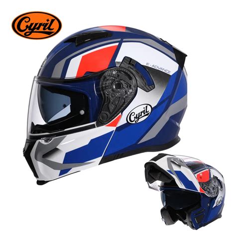 Kask Motocyklowy Podw Jny Wizjer Modu Owy Z Unoszon Szyb Kask Fullface