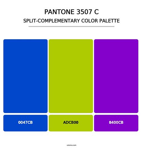 PANTONE 3507 C color palettes - colorxs.com
