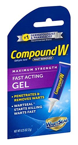 Compound W Salicylic Acid Wart Remover Maximum Strength Fast Acting